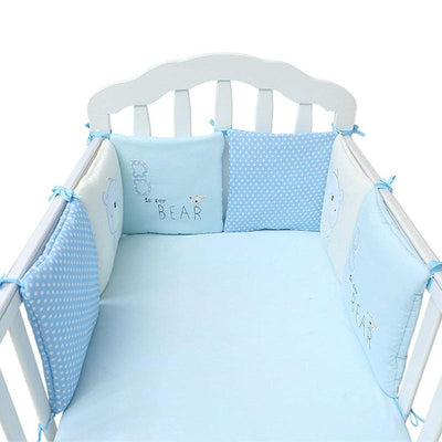 6 Pcs Comfortable Baby Cotton Breathable Crib Bumpers Set 2