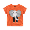 Cotton Summer Round Neck Cartoon Animal Printed T Shirt