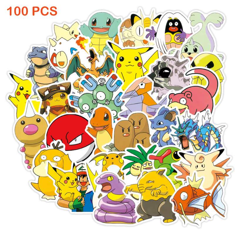 100_pcs_pokemon_cartoon_stickers