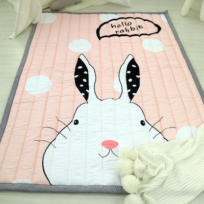 Square Non-slip Kids Playing Mats Area Rugs For Bedroom Living Room 2