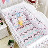 6pcs 100% Cotton Baby Cartoon Crib Bedding Bumpers 3