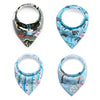 Baby Bandana Drool Bibs Unisex 4-pack Gift Set For Drooling And Teething