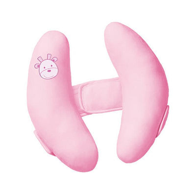 Adjustable Toddler Headrest & Neck Support Banana Shape Travel Pillow Pink