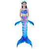 Mermaid Style Bikini Swimwear For Girls Age 5-8 6 Blue