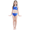 Mermaid Style Bikini Swimsuit For Girls 7 Dark blue