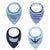 Baby Bandana Drool Bibs Unisex 4-pack Gift Set For Drooling And Teething