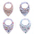 Baby Bandana Drool Bibs Unisex 4-pack Gift Set For Drooling And Teething