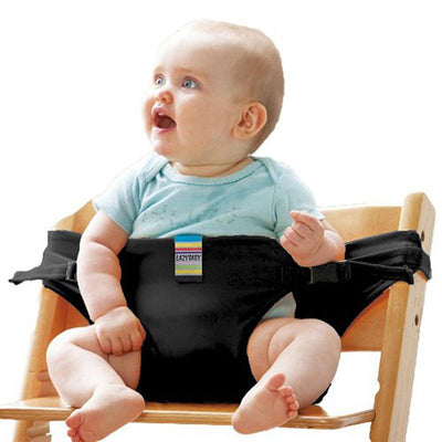 Portable Baby Feeding Chair Belt Toddler Safety Harness Black