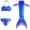 Mermaid Style Bikini Swimsuit For Girls 8 Dark blue