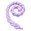 Soft Knot Pillow Decorative Baby Bedding Sheets Braided Crib Bumper Knot Pillow Cushion L Purple