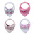 Baby Bandana Drool Bibs Unisex 4-pack Gift Set For Drooling And Teething