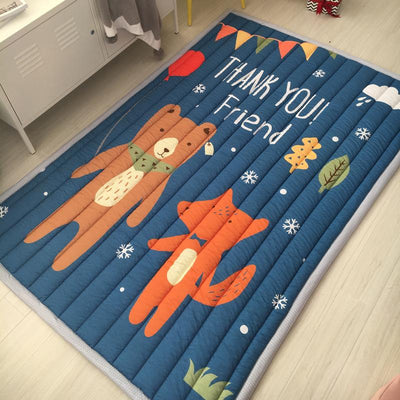 Square Non-slip Kids Play Mats Rugs For Bedroom Living Room Area Rugs 10