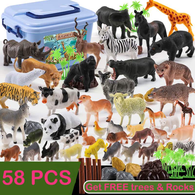  800 Pieces Jungle Animal Stickers Realistic Zoo Animal
