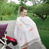 Nursing Cover With Sewn In Burp Cloth For Breastfeeding Infants 3