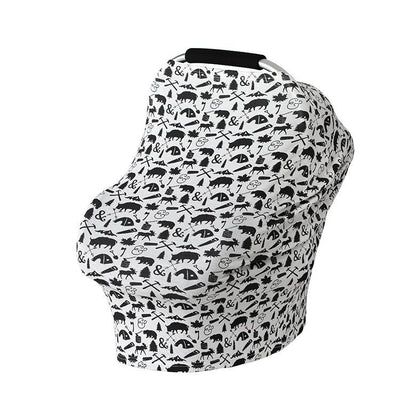 Multi-use Infinity Shawl Breastfeeding Cover & Nursing Scarf Covers For Baby Carrier Car Seat, Stroller 8