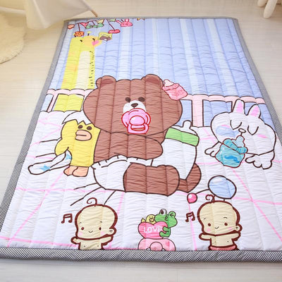 Square Non-slip Kids Playing Mats Area Rugs For Bedroom Living Room 5