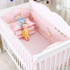 100% Cotton Baby Cartoon Crib Bedding Bumpers 6pcs/set 2