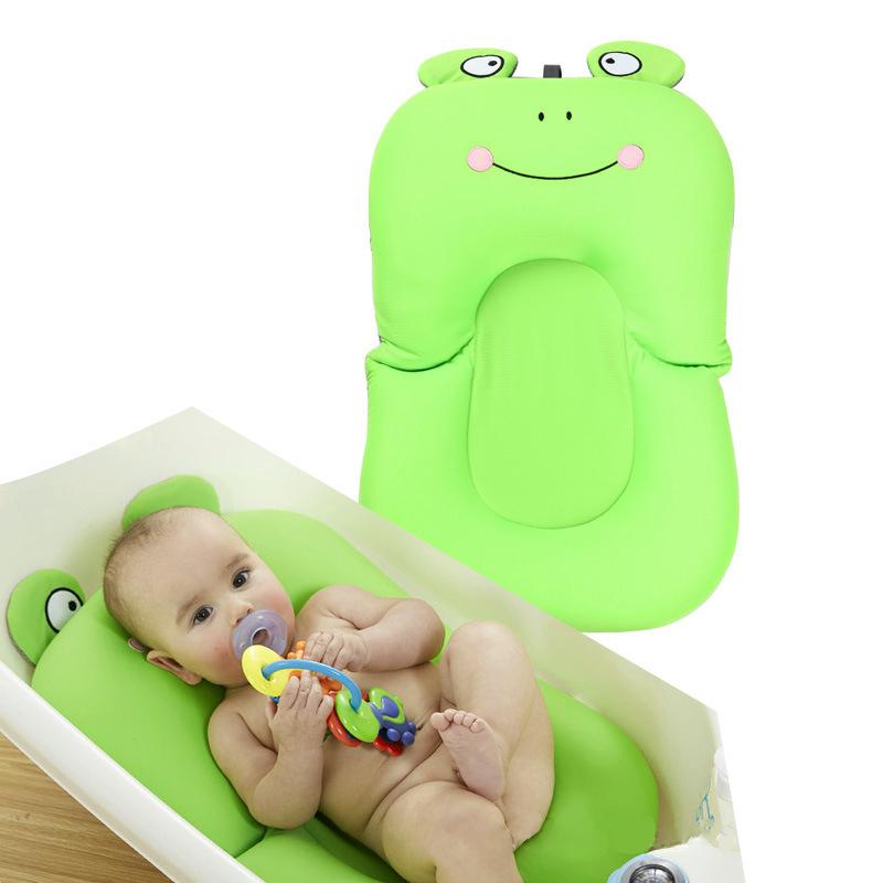 Baby Bath Tub Pillow Floating Anti-Slip Bath Cushion Soft Seat Bathtub  Support for Newborn 0-6 Months