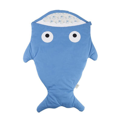 Comfy Cartoon Shark Sleeping Bag Anti-kicking Newborn Sacks Swaddle Blanket Blue