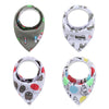 Baby Bandana Drool Bibs Unisex 4-pack Gift Set For Drooling And Teething