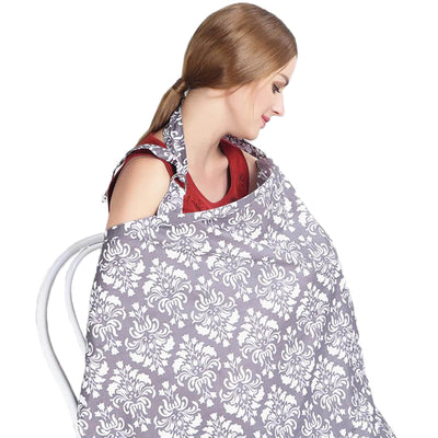 Breastfeeding Nursing Cover Lightweight Breathable 100% Cotton Privacy Feeding Cover