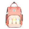 Portable Large Capacity Cute Designer Stylish Travel Diaper Bag Orange