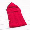 Newborn Baby Wrap Swaddle Blanket Knit Sleeping Bag Sleep Sack Stroller Wrap(0-6 Month) Red