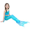 Mermaid Style Bikini Swimsuit For Girls 6 Light blue