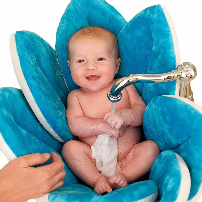 Newborn Baby Bathtub Petal Shape Soft Seat Mat