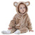 Baby Clothes Cartoon Animal 3d Bear Ear Romper Jumpsuit Warm Newborn Infant 18M Brown