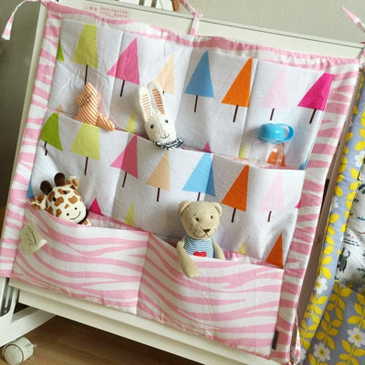 Baby Bed Diapers Organizer Storage Bag Universal Fit For Hanging On All Playards 8