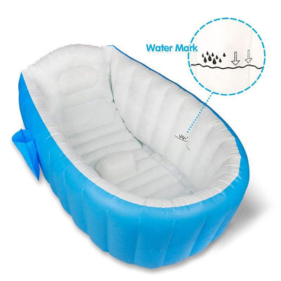 Large Capacity Mini Swimming Pool Baby Inflatable Bathtub Blue