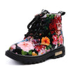 black_flower_pattern_winter_snow_boots_for_little_kids