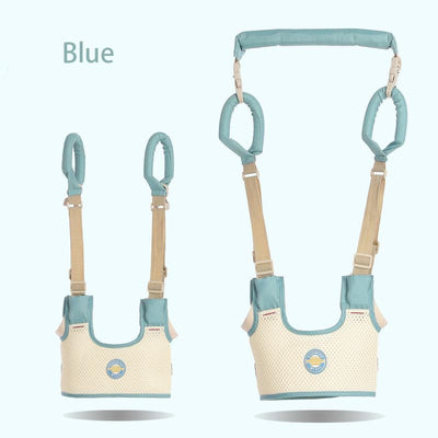 Baby Walking Harness Handheld Walker Walking Assistant Safety Harnesses Blue