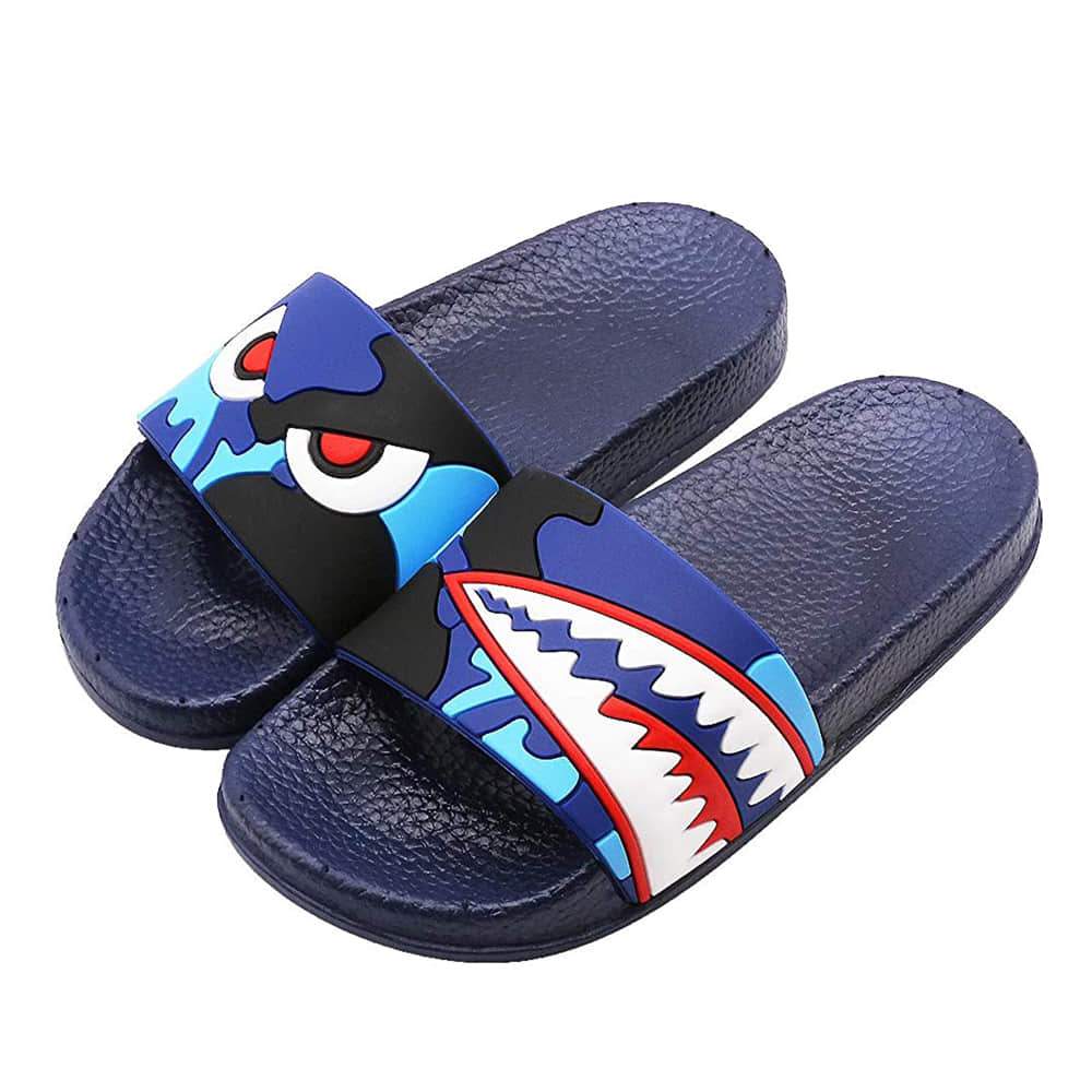 blue_military_pattern_kids_slippers