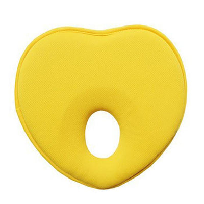 Baby Pillow Set To Prevent Flat Head Supports Newborn Natural Head Yellow