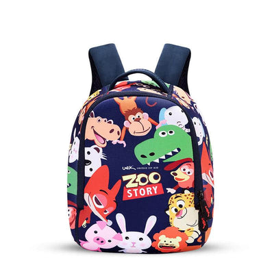 Animal Zoo Story Pattern Elementary Kids School Backpack 20L