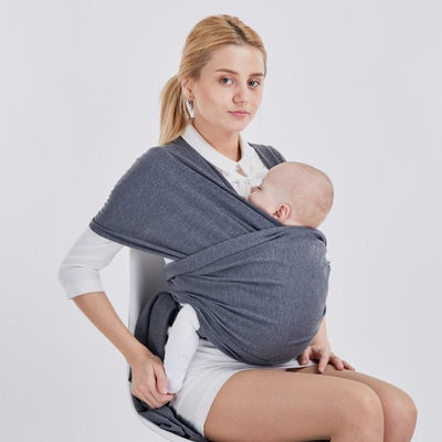 Baby Wrap Carrier Baby Sling Hands Free Babies Carrier Wraps Dark grey