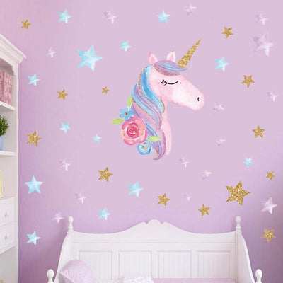 decorate_your_toddler_kids_room_with_the_unicorn_wall_paper