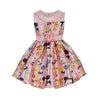 Fancy Dresses For Girls With Cartoon Characters Printed 6 Pink
