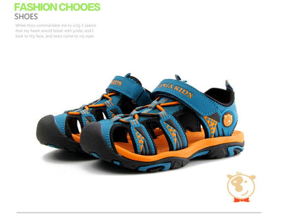 Closed-toe Outdoor Strap Adventure Sporty Sandals For Boys 34 Navy
