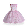 Sleeveless Candy Cake Pattern Flower Girl Dress Pink 6 Pink