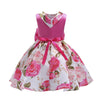 Sleeveless Girls Dresses With Big Bow-tie For Special Occasions 8 Rose red