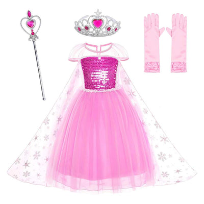 girl_pink_frozen_elsa_princess_dress
