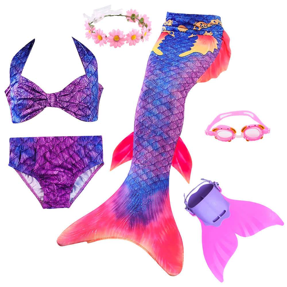 girls_great_mermaid_tail_swimwear_for_holiday
