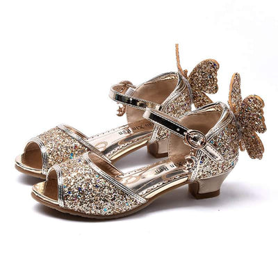 gold_butterfly_low_heel_shoes_for_kids_girls_age_3-12_years_old