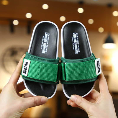 green_bathroom_slipper_summer_shoes_for_kids