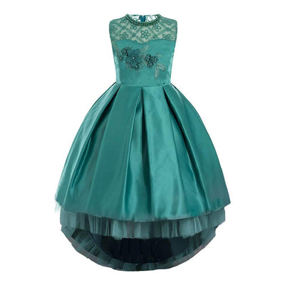 green_idesmaid_pageant_princess_dress