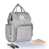 Portable Large Capacity Cute Designer Stylish Travel Diaper Bag Grey