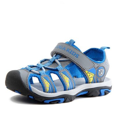 Closed-toe Outdoor Strap Adventure Sporty Sandals For Boys 33 Light blue